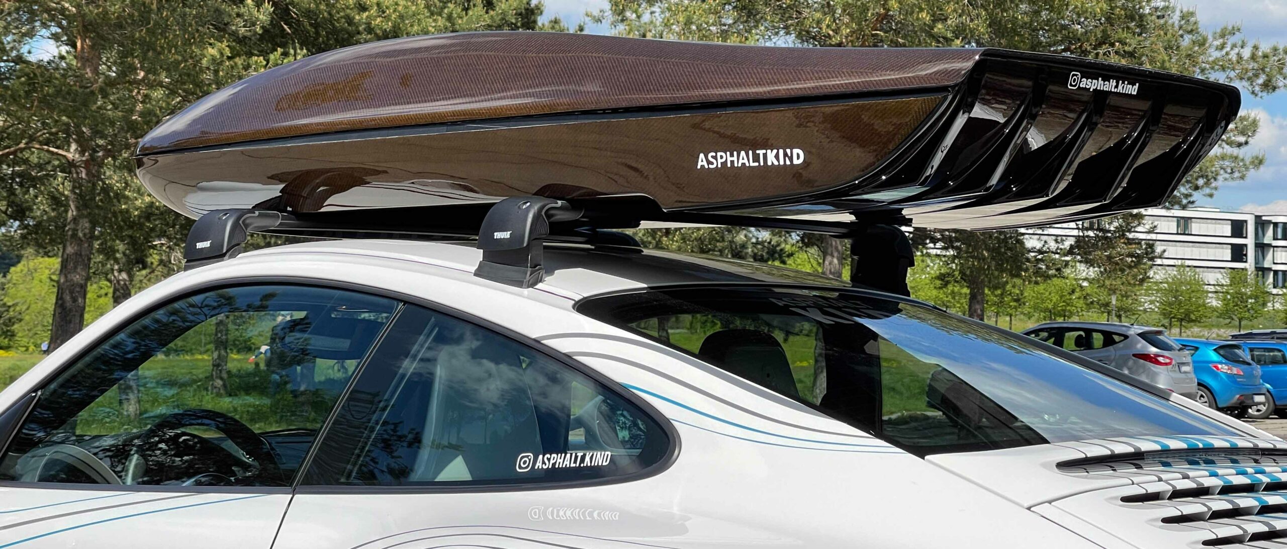 Aerodynamic roof box sale